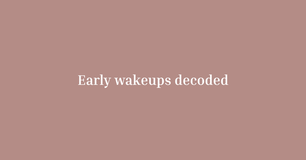 Will My Baby Ever Sleep Past 6am?